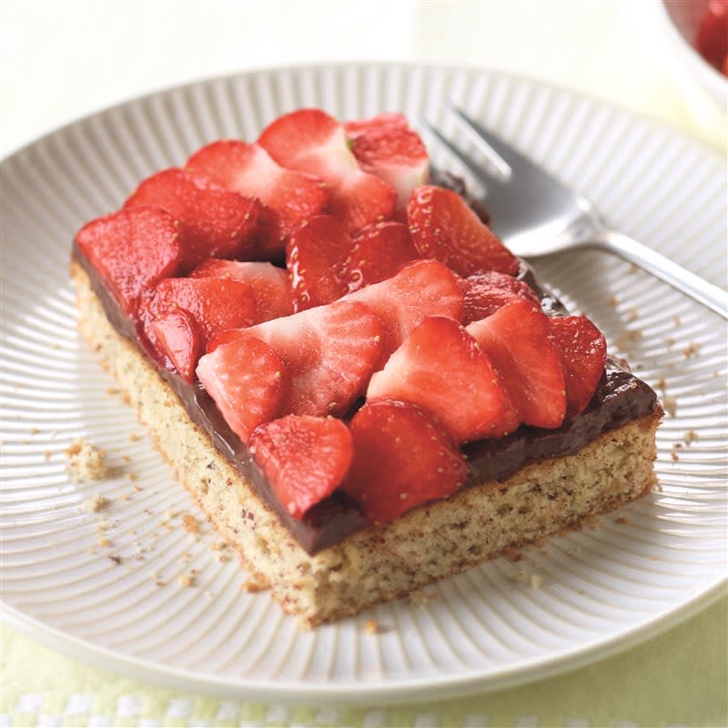 Photo de Tarte aux fraises et crème pudding prise par WW