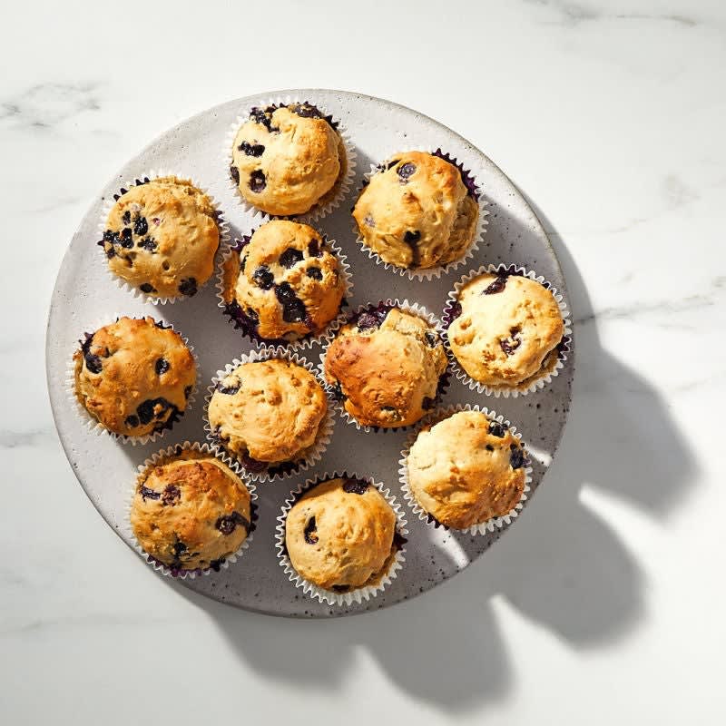 Foto van Muffins met blauwe bessen zonder toegevoegde suiker door WW